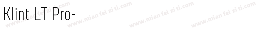 Klint LT Pro字体转换